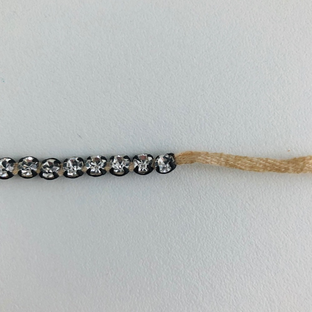 Sparkly and sweet rhinestone tie necklace